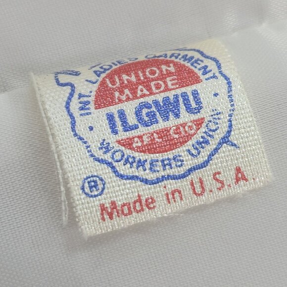 Vintage White & Navy Cropped Open Front Blazer By Lilli Ann, Women's Small - Picture 6 of 9